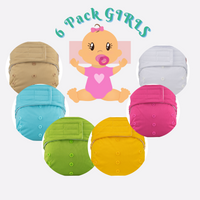 Elf Diaper Velcro OSFM Pocket Nappies - Solids collection