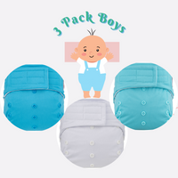 Elf Diaper Velcro OSFM Pocket Nappies - Solids collection