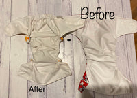 Nappy Repairs or Strip and Sanitisation Service for Second Hand Nappies